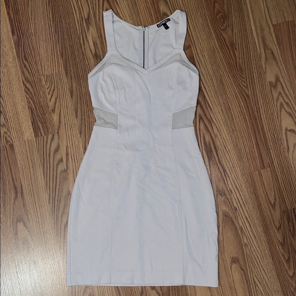 Express Cream Mini Dress